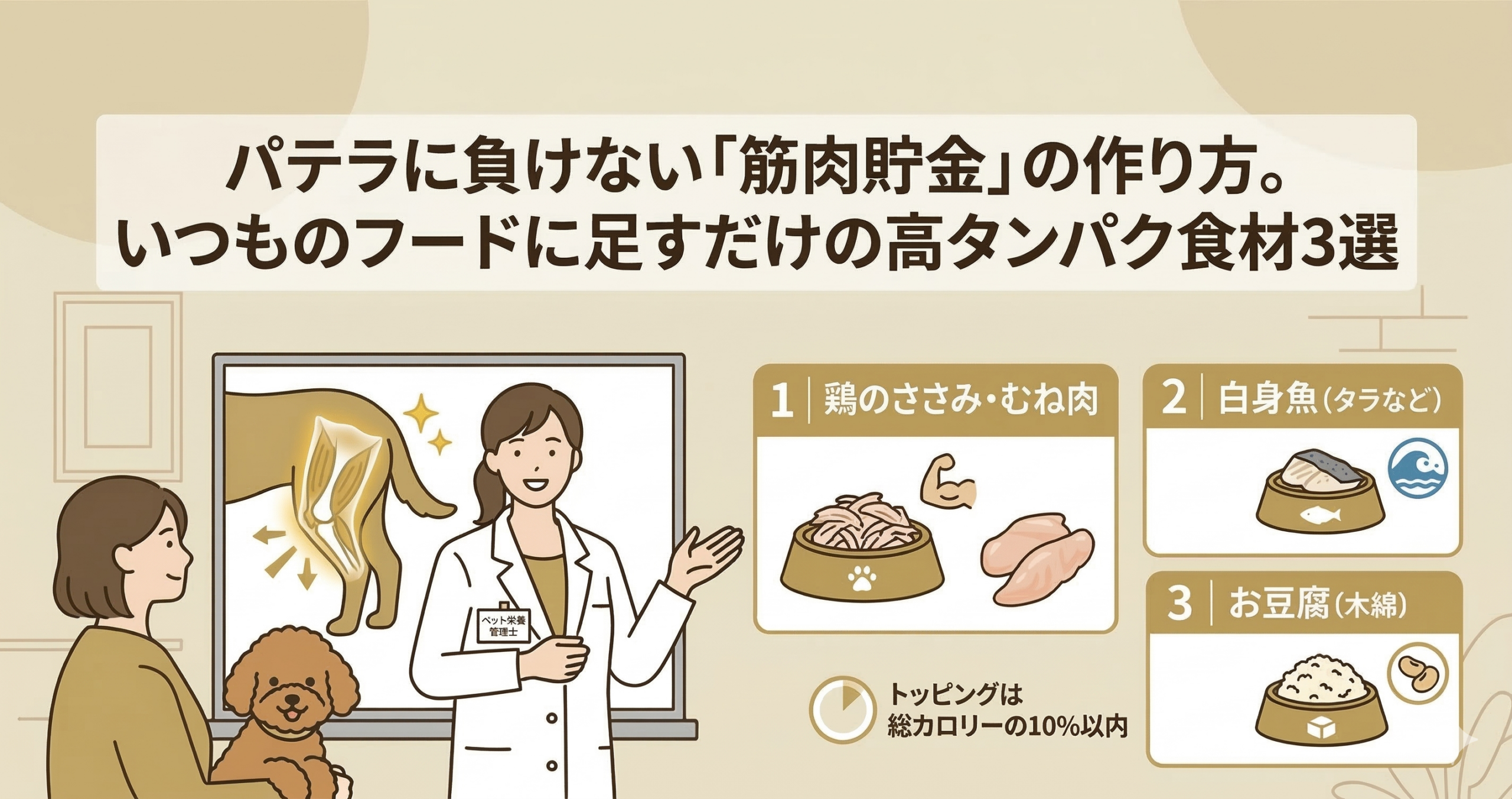 パテラに負けない「筋肉貯金」の作り方。